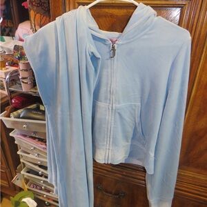 Juicy Couture Light Blue Hoodie and Pants Set